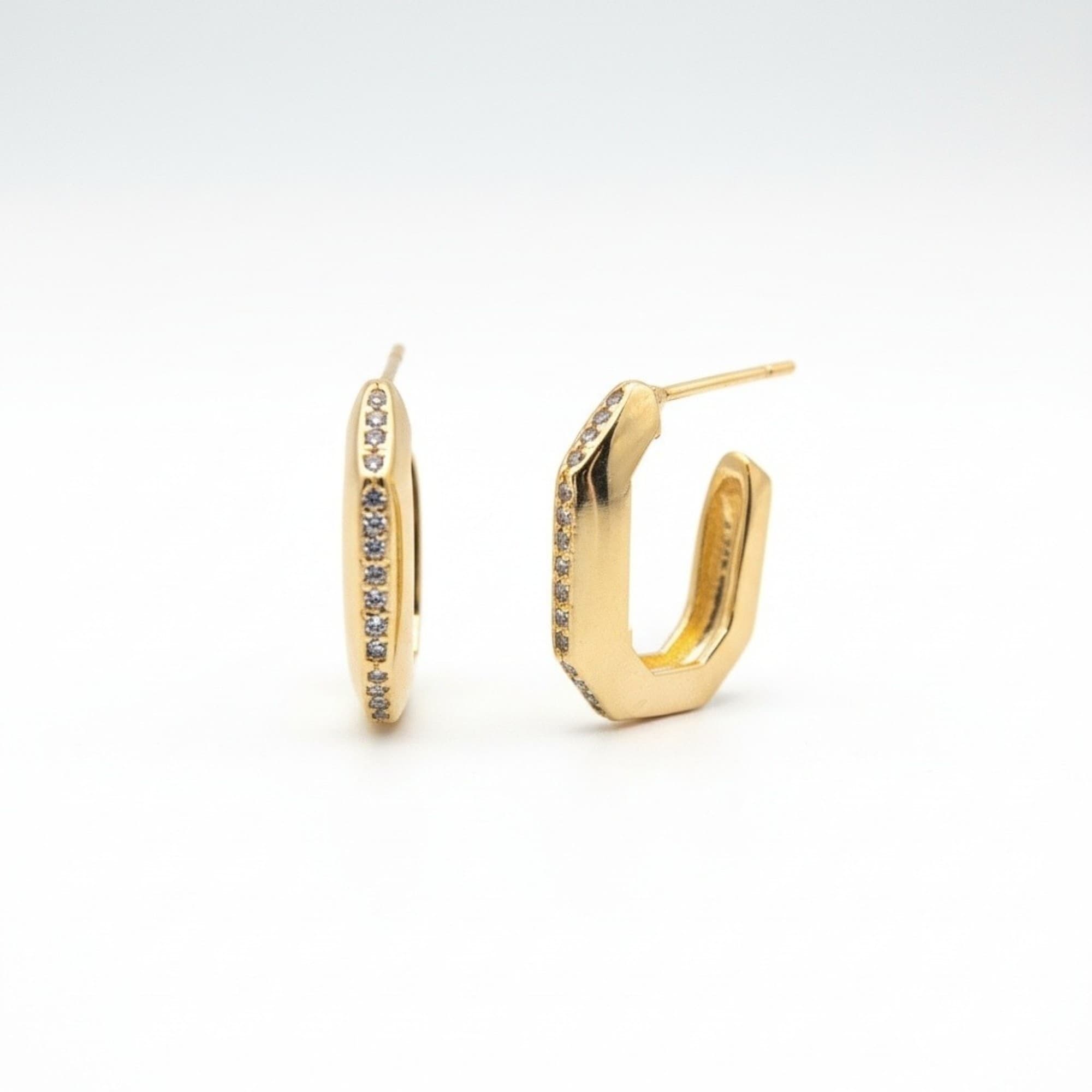 Brinco Argola Abaulada Dourado