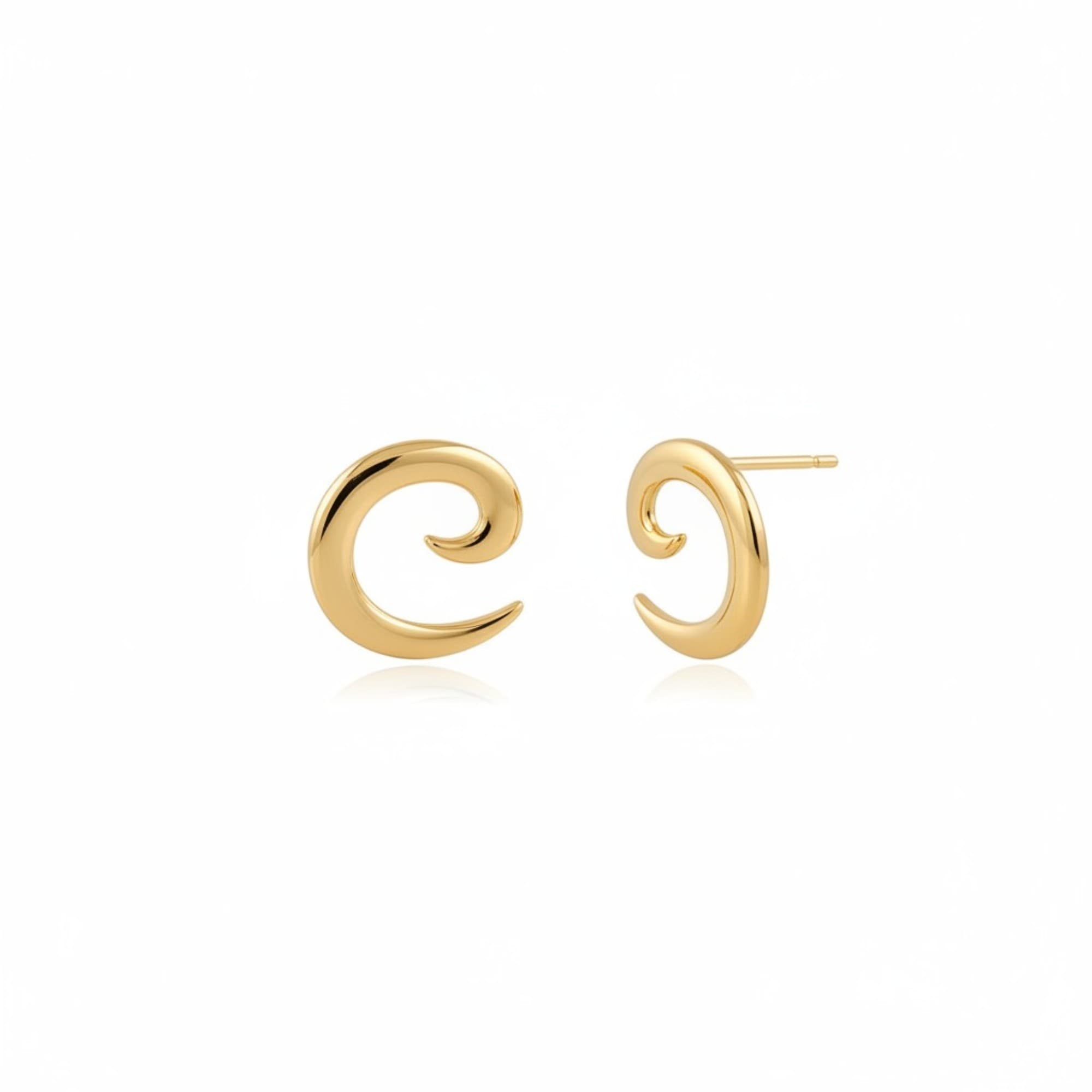 Brinco Espiral Dourado