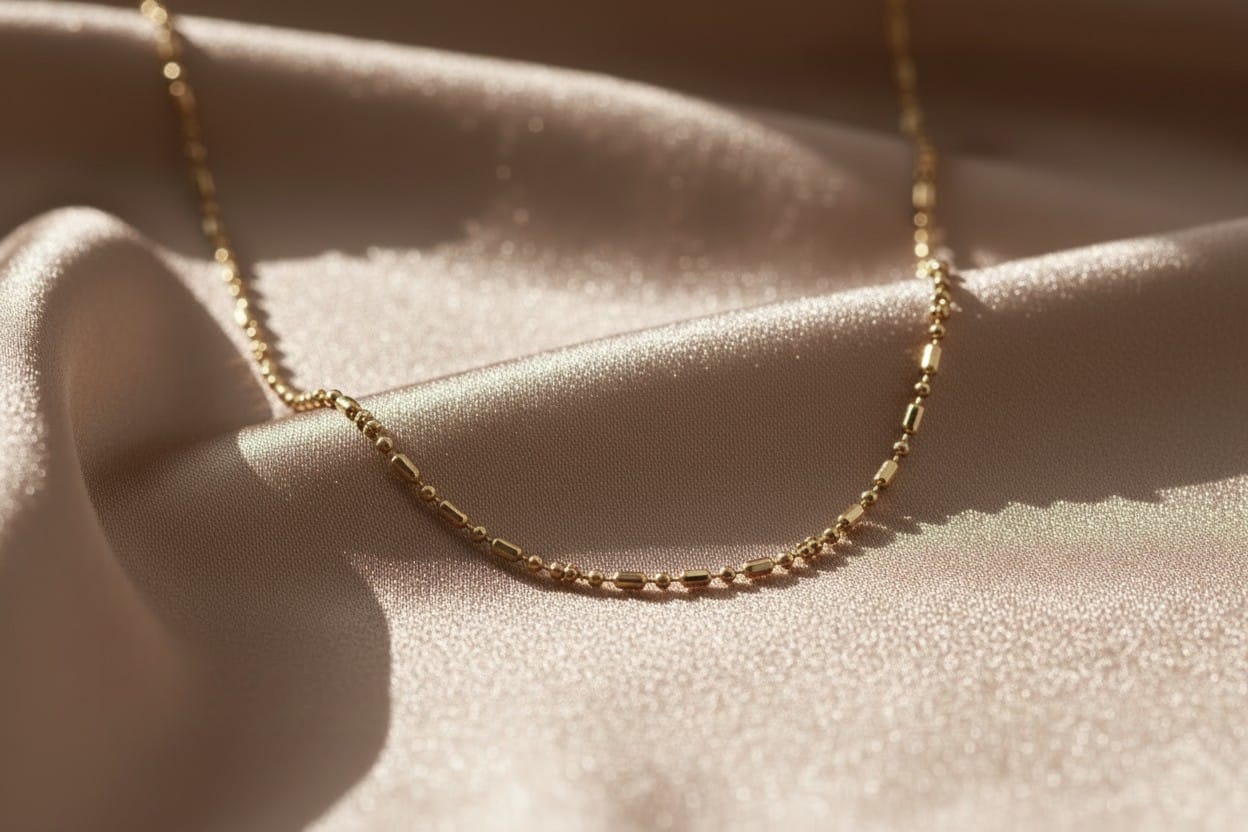 Choker Canutilhos e Esferas Dourado – imagem 2