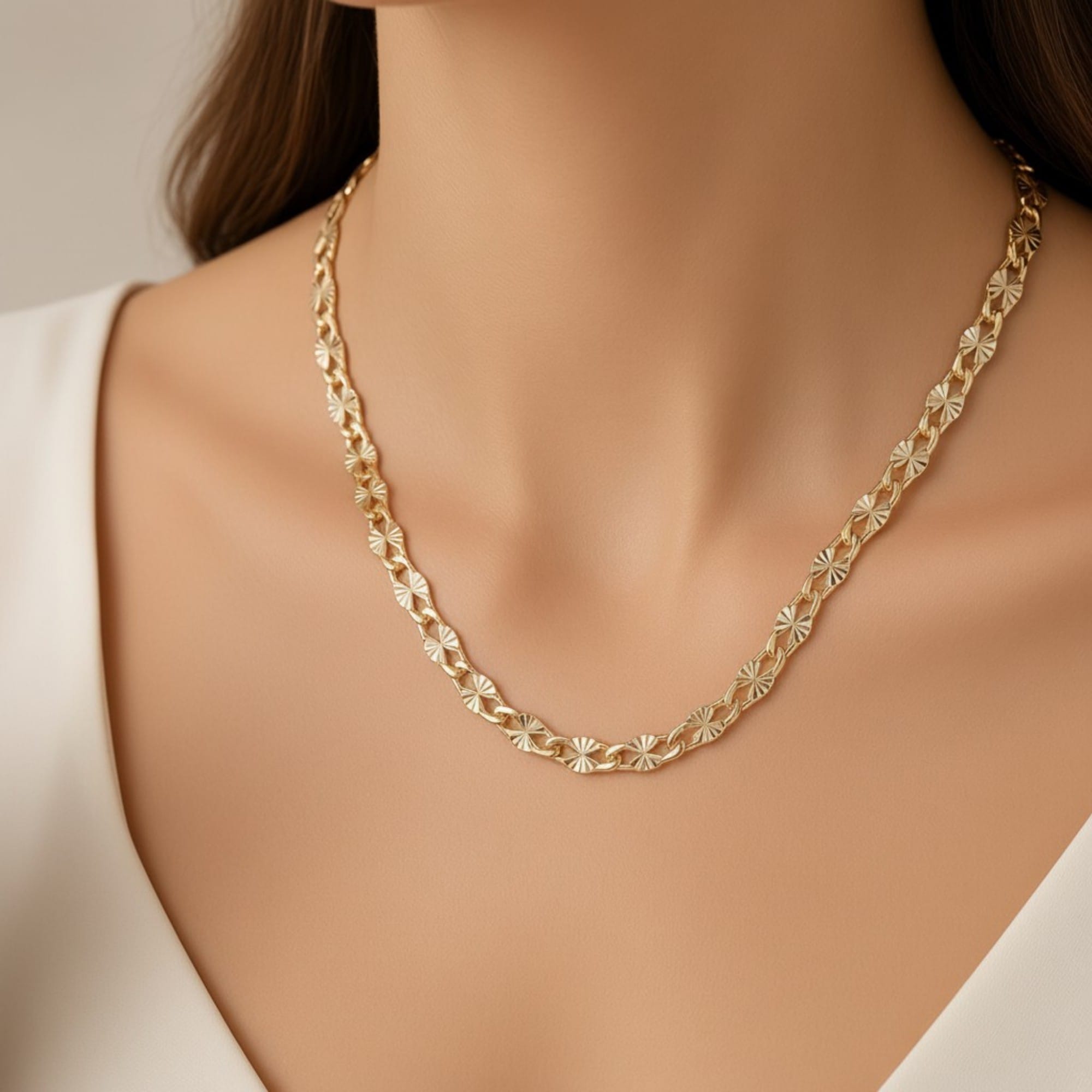 Choker Piastrine Diamantada Dourado – imagem 2